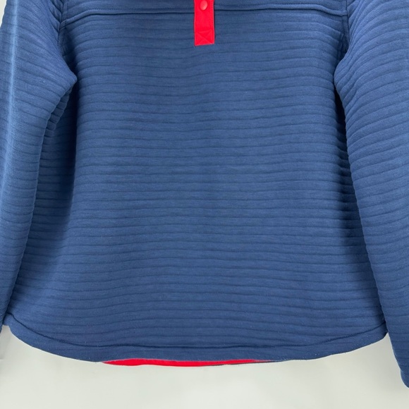 Vineyard Vines Womens 1/4 Snap Quilted Channel Placket Pullover Sweater Top Med - Picture 3 of 16